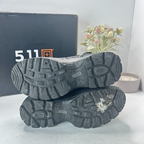 5.11 Tactical A.T.A.C. 2.0 6” Combat Lace Up Zip Boots Black 12394ABR Men's 10 - Picture 7 of 9